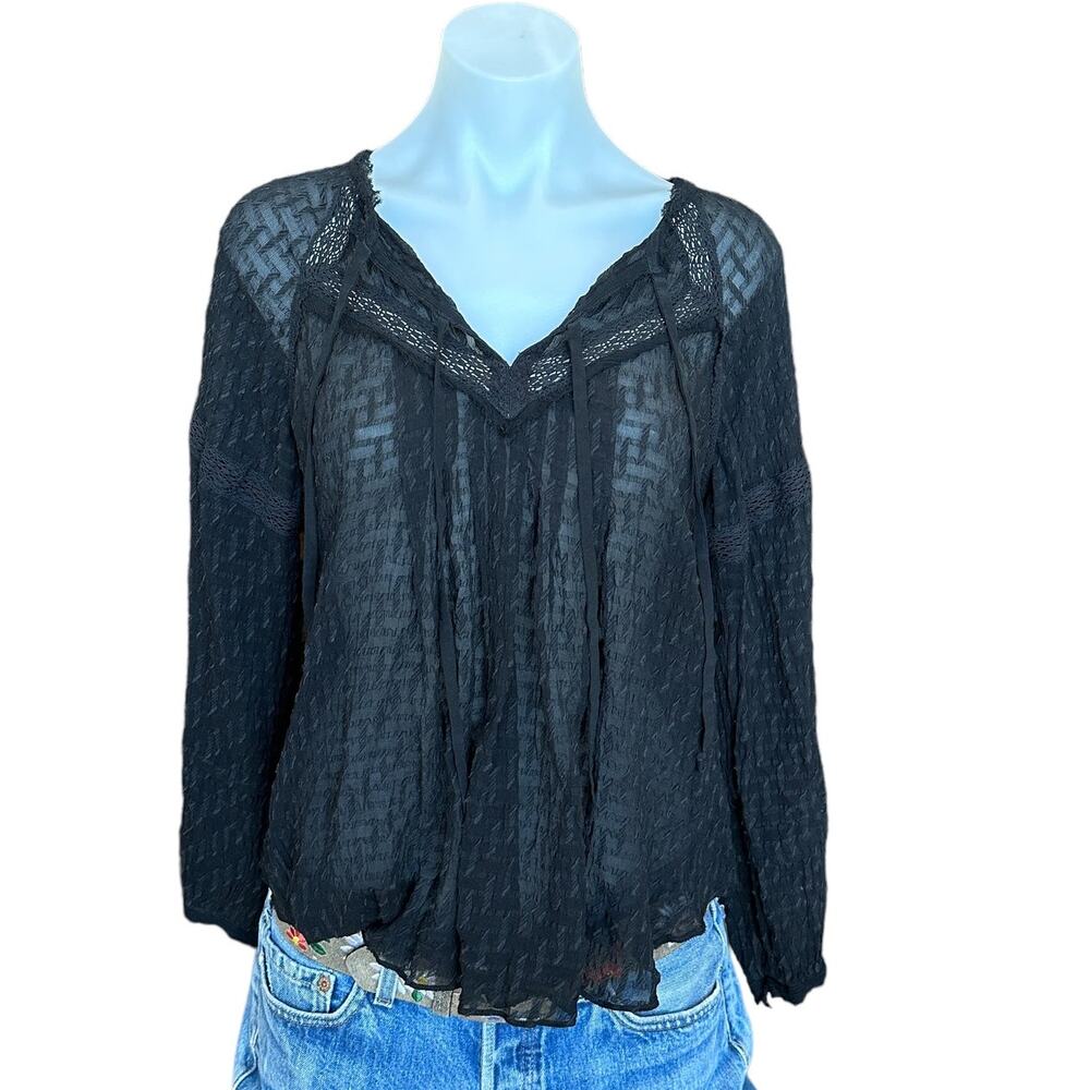 Rebecca Taylor Black Silk Blouse